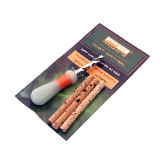 PB Products Bait Drill 6mm Und Korksticks 3St 1 PB Products Bait Drill 6mm Und Korksticks 3St