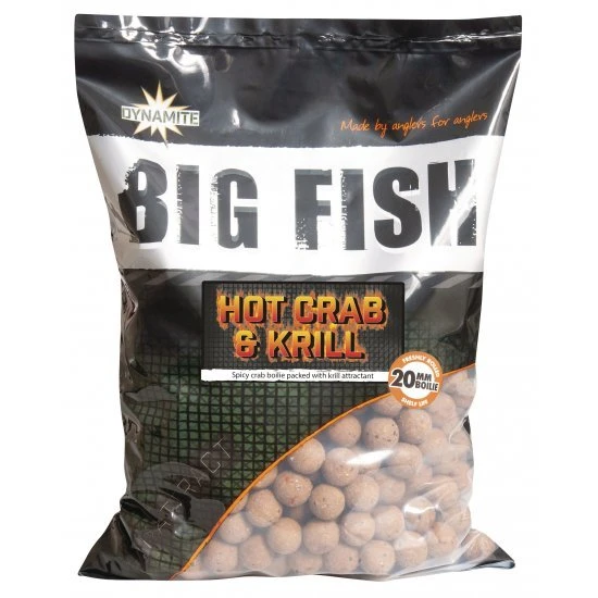DYNAMITE BAITS Dynamite Hot Crab & Krill Boilies 1kg 26mm 1 DYNAMITE BAITS Dynamite Hot Crab & Krill Boilies 1kg 26mm