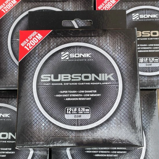 Sonik Subsonik Monofilament Clear 0.38mm 3000m 2 Sonik Subsonik Monofilament Clear 0.38mm 3000m – Bild 2