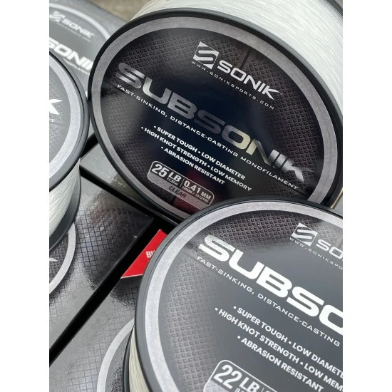 Sonik Subsonik Monofilament Clear 0.35mm 1200m 5 Sonik Subsonik Monofilament Clear 0.35mm 1200m – Bild 5