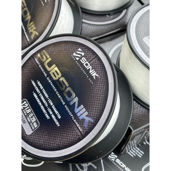 Sonik Subsonik Monofilament Clear 0.38mm 3000m 6 Sonik Subsonik Monofilament Clear 0.38mm 3000m – Bild 6