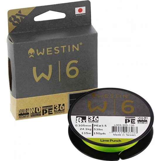 Westin W6 8 Braid Lime Punch 0,285 Mm 135 M 20,1 Kg 1 Westin W6 8 Braid Lime Punch 0,285 Mm 135 M 20,1 Kg