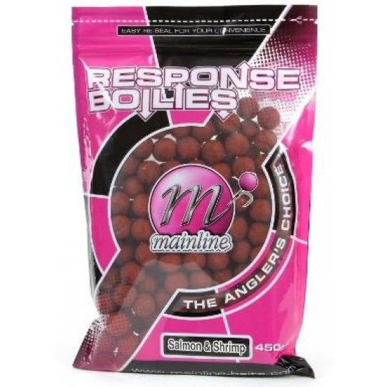 Mainline Shelf Life Ready Made Boilies Salmon And Shrimp 18mm 450g 1 Mainline Shelf Life Ready Made Boilies Salmon And Shrimp 18mm 450g