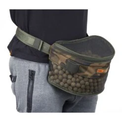 Fox Camolite Standard Boilie Bum Bag -Sonik Store boilie bag in use 550x550w