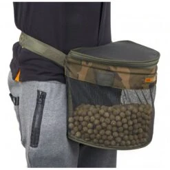 Fox Camolite Standard Boilie Bum Bag -Sonik Store boilie bag large in use 550x550w